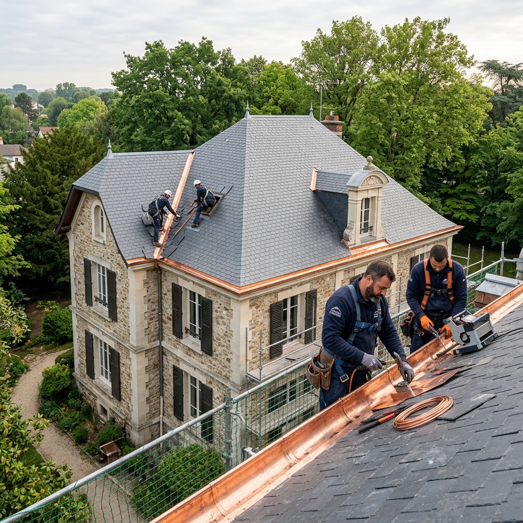 Dépannage et réparation de fuite de toiture en urgence